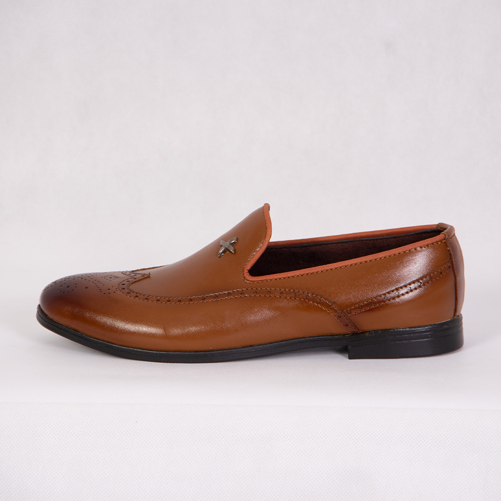 کفش کالج مردانه مدل ایکس عسلی